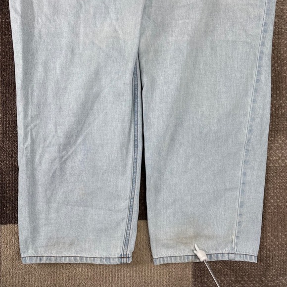Empyre Relaxed Fit Distressed Light Wash Denim Jeans Mens 34 Baggy Skater - Picture 8 of 13